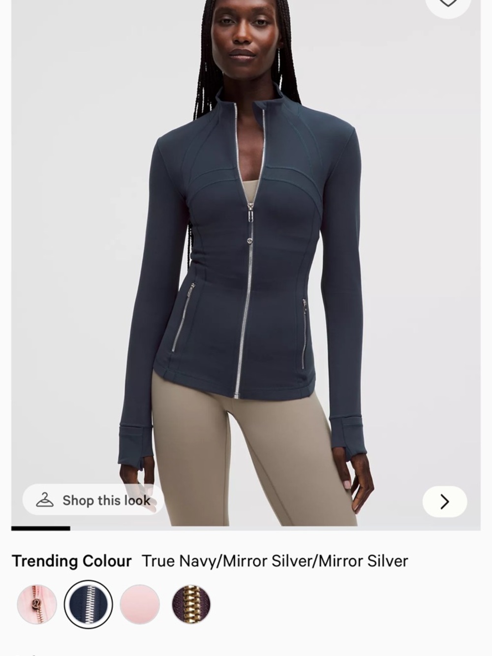 Lululemon NWT Define Nulu Jacket Navy 4